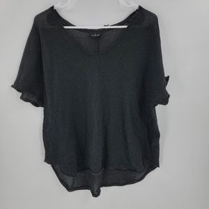 Urban Outfitters black tshirt top medium womens slouchy oversized fit